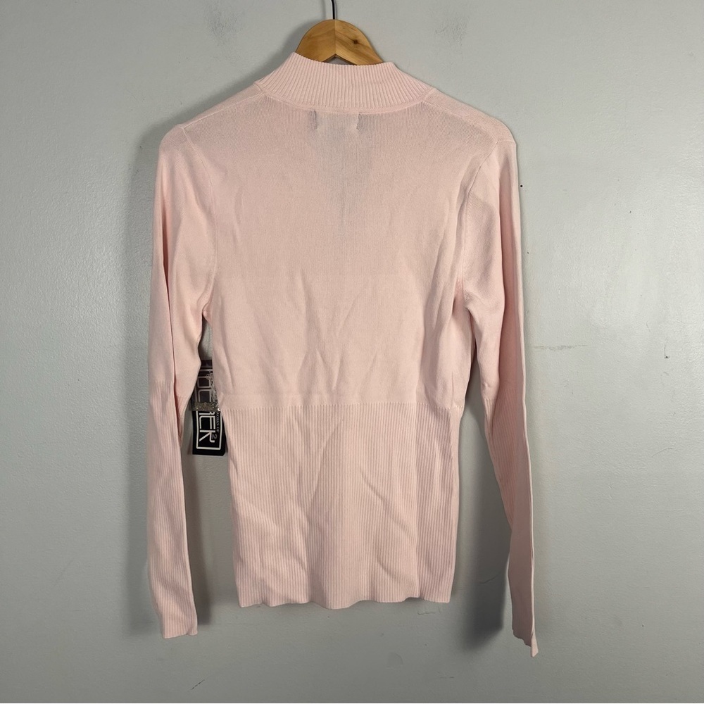 Vintage The collective works of Berek 2 pink sequin snowflake sweater size large - Picture 6 of 6